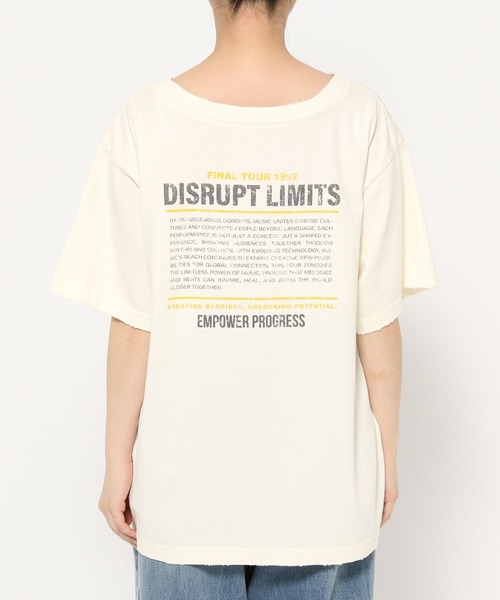 LOWRYS FARM（ローリーズファーム）の「2WAYﾛｺﾞTEE　452592（Tシャツ/カットソー・レディース・パープル/オフホワイト/チャコールグレー・LONG/SHORT）」の16枚目の写真