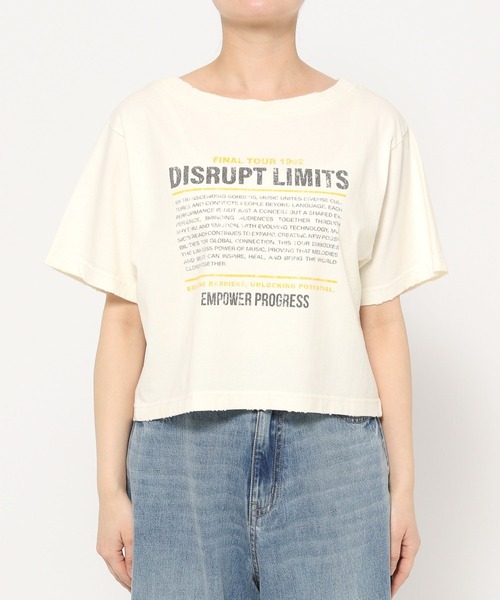 LOWRYS FARM（ローリーズファーム）の「2WAYﾛｺﾞTEE　452592（Tシャツ/カットソー・レディース・パープル/オフホワイト/チャコールグレー・LONG/SHORT）」の17枚目の写真