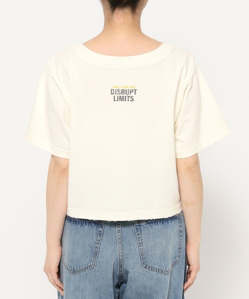 LOWRYS FARM（ローリーズファーム）の「2WAYﾛｺﾞTEE　452592（Tシャツ/カットソー・レディース・パープル/オフホワイト/チャコールグレー・LONG/SHORT）」の18枚目の写真