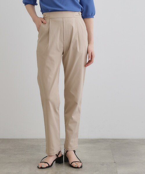 grove（グローブ）の「高身長さん向け＋5cm【接触冷感】サマーハイパーストレッチテーパードパンツ（その他パンツ・レディース・ネイビー/ブラック/カーキ/チャコールグレー/ナチュラル・01/02/03/04/05）」の3枚目の写真