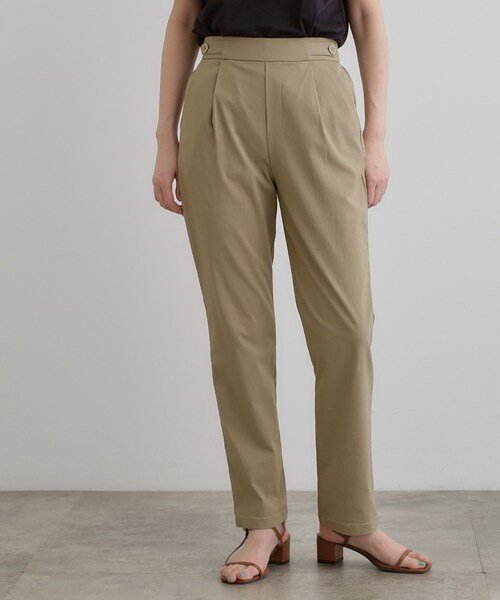 grove（グローブ）の「高身長さん向け＋5cm【接触冷感】サマーハイパーストレッチテーパードパンツ（その他パンツ・レディース・ネイビー/ブラック/カーキ/チャコールグレー/ナチュラル・01/02/03/04/05）」の10枚目の写真
