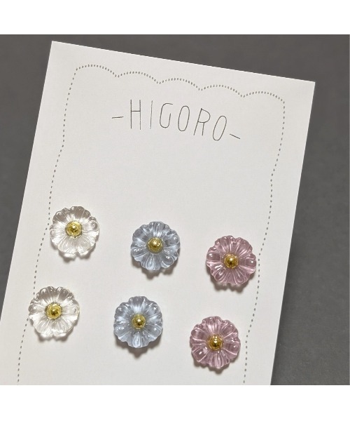 tone(トーン)の「【-HIGORO-】小粒おはなピアス3色セット(MA)(ピアス(両耳用)・レディース・A・FREE)」の2枚目の写真