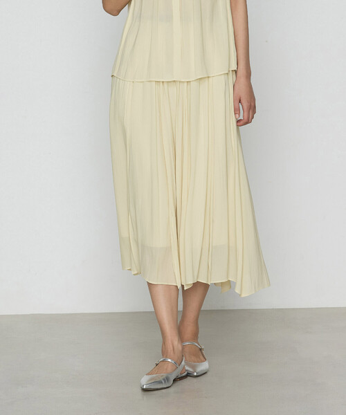 K.T KIYOKO TAKASE（キヨコタカセ）の「【セットアップ対応】シャンブレーカッセン スカート（スカート・レディース・カーキ/レモンイエロー/チャコール・7号/9号/11号）」の11枚目の写真