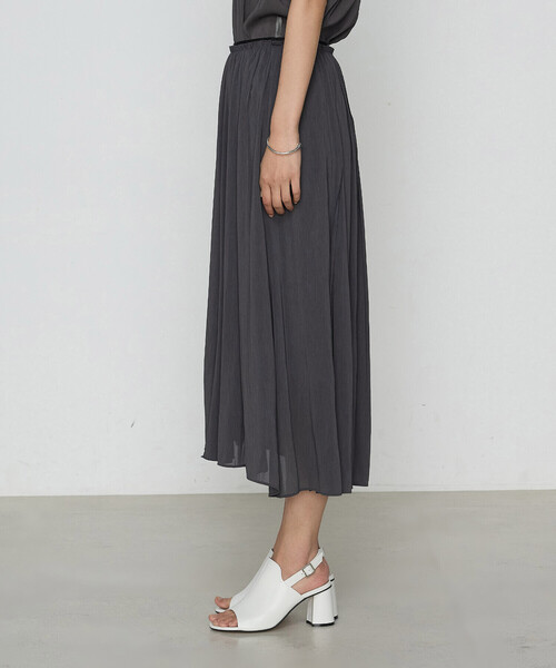 K.T KIYOKO TAKASE（キヨコタカセ）の「【セットアップ対応】シャンブレーカッセン スカート（スカート・レディース・カーキ/レモンイエロー/チャコール・7号/9号/11号）」の15枚目の写真