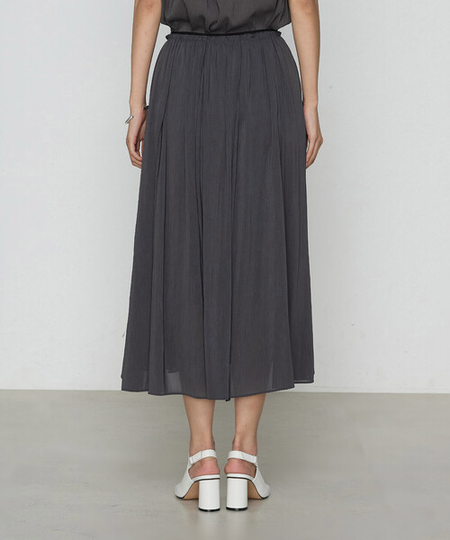 K.T KIYOKO TAKASE（キヨコタカセ）の「【セットアップ対応】シャンブレーカッセン スカート（スカート・レディース・カーキ/レモンイエロー/チャコール・7号/9号/11号）」の16枚目の写真