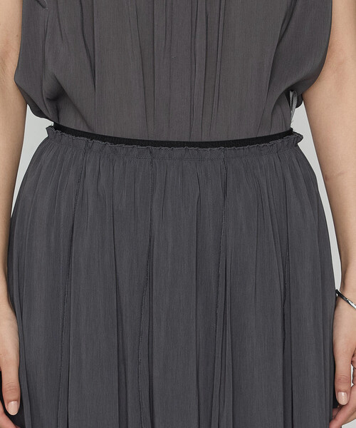 K.T KIYOKO TAKASE（キヨコタカセ）の「【セットアップ対応】シャンブレーカッセン スカート（スカート・レディース・カーキ/レモンイエロー/チャコール・7号/9号/11号）」の17枚目の写真