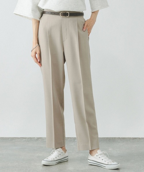 GLOBAL WORK(グローバルワーク)の「テーパードパンツ/お手入れラクラクセットアップ/290033(その他パンツ・レディース・ベージュ系その他7/ライトベージュ/ブラック・SMALL/MEDIUM/LARGE)」の17枚目の写真