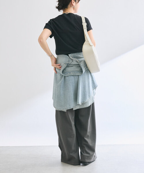 RIVE DROITE(リヴドロワ)の「【MYSELFbyRD(マイセルフバイリヴドロワ)】SOFT Tee(Tシャツ/カットソー・レディース・ブラック/ピンク・FREE)」の6枚目の写真