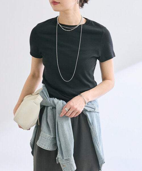 RIVE DROITE(リヴドロワ)の「【MYSELFbyRD(マイセルフバイリヴドロワ)】SOFT Tee(Tシャツ/カットソー・レディース・ブラック/ピンク・FREE)」の7枚目の写真