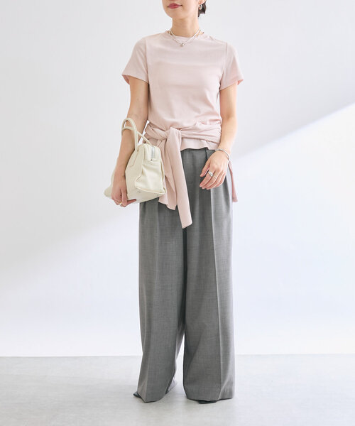 RIVE DROITE(リヴドロワ)の「【MYSELFbyRD(マイセルフバイリヴドロワ)】SOFT Tee(Tシャツ/カットソー・レディース・ブラック/ピンク・FREE)」の12枚目の写真