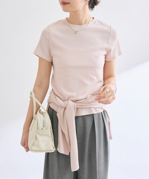 RIVE DROITE(リヴドロワ)の「【MYSELFbyRD(マイセルフバイリヴドロワ)】SOFT Tee(Tシャツ/カットソー・レディース・ブラック/ピンク・FREE)」の15枚目の写真