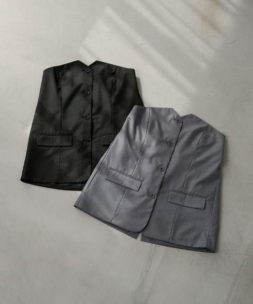 Ezick Assorted bustier ビスチェジャケット Assorted bustier ビスチェジャケット（テーラードジャケット