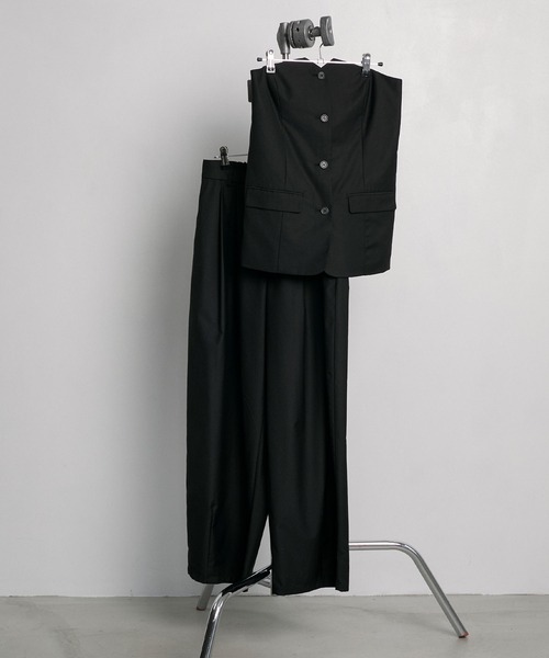 Jacket-like bare bustier / ジャケットライクベアビスチェ
