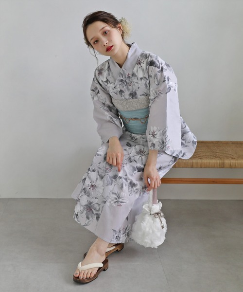 着付け不要】5分で着られる、大人の二部式浴衣3点セット(セパレート