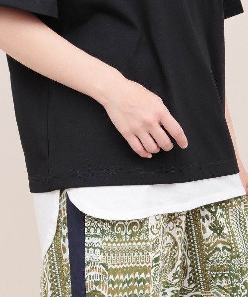 チチカカ（チチカカ）の「裾ラウンドタンクトップ（タンクトップ・レディース・ブラック/ホワイト・FREE）」の6枚目の写真