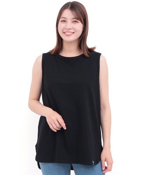 チチカカ（チチカカ）の「裾ラウンドタンクトップ（タンクトップ・レディース・ブラック/ホワイト・FREE）」の9枚目の写真