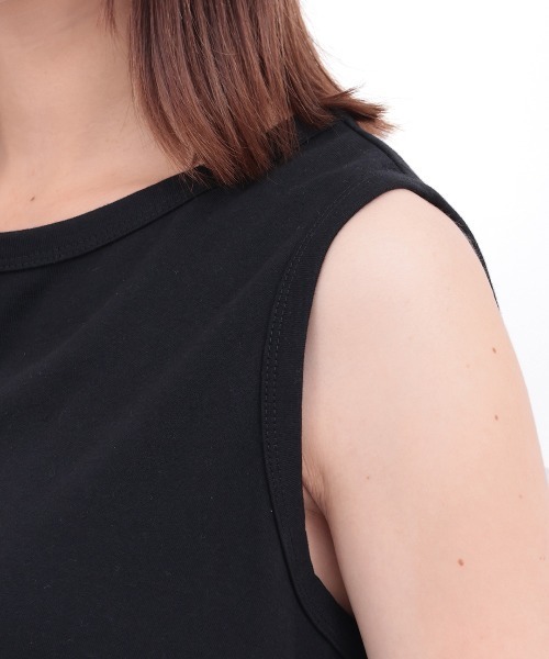 チチカカ（チチカカ）の「裾ラウンドタンクトップ（タンクトップ・レディース・ブラック/ホワイト・FREE）」の13枚目の写真