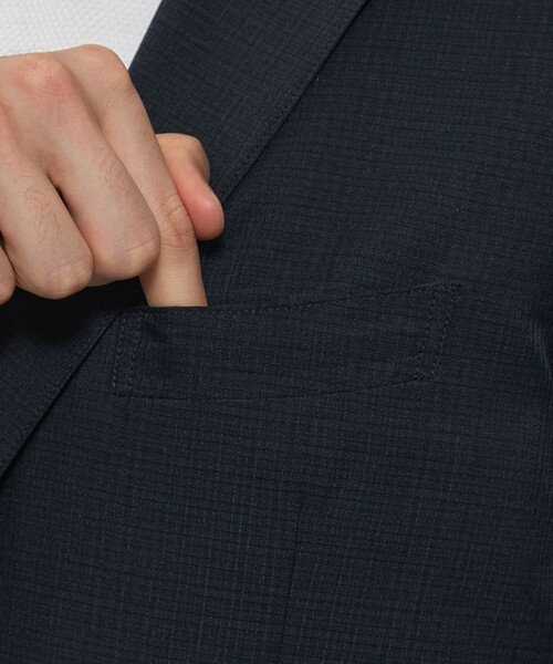 MACKINTOSH LONDON(マッキントッシュ ロンドン)の「【BREASY JACKET】COOL DOTS セットアップジャケット(テーラードジャケット・メンズ・チャコールグレー/ダークネイビー・36/38/40)」の9枚目の写真