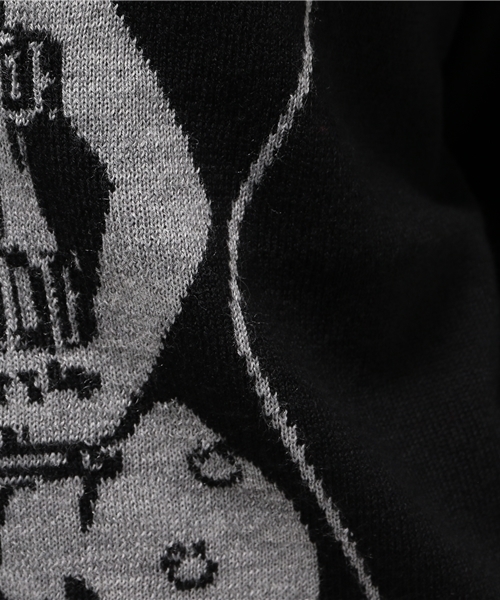 HYSTERIC GLAMOUR（ヒステリックグラマー）の「GUITAR GIRL編込 プルオ-バ-（ニット/セーター・レディース・ピンク/ブルー/ブラック・FREE）」の16枚目の写真