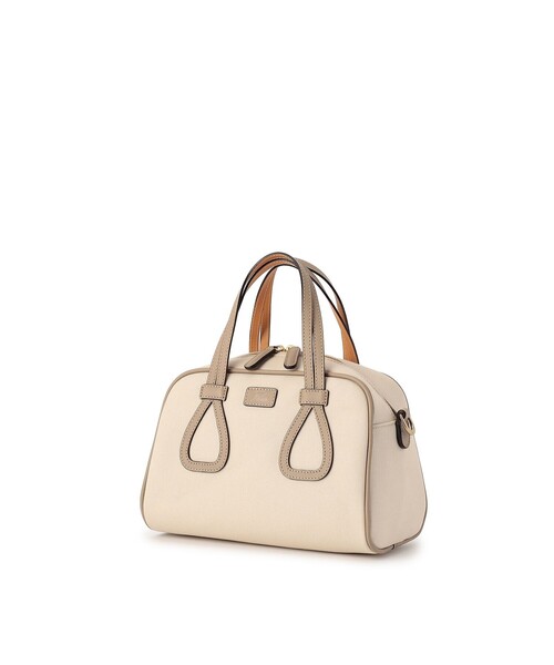 Felisi（フェリージ）の「Felisi（フェリージ） 2Way ミニボストンバッグ 25/14/AM+LD（ハンドバッグ・レディース・オフホワイト/キナリ/ブルー系その他/ネイビー・FREE）」の7枚目の写真