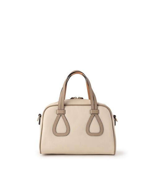 Felisi（フェリージ）の「Felisi（フェリージ） 2Way ミニボストンバッグ 25/14/AM+LD（ハンドバッグ・レディース・オフホワイト/キナリ/ブルー系その他/ネイビー・FREE）」の9枚目の写真