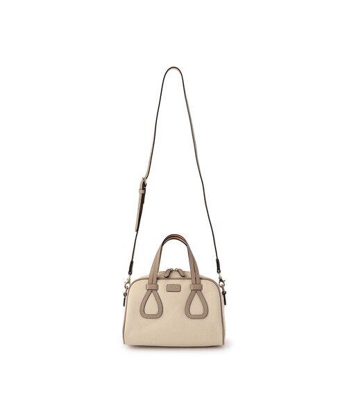 Felisi（フェリージ）の「Felisi（フェリージ） 2Way ミニボストンバッグ 25/14/AM+LD（ハンドバッグ・レディース・オフホワイト/キナリ/ブルー系その他/ネイビー・FREE）」の14枚目の写真