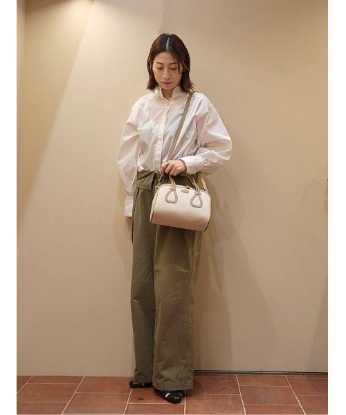 Felisi（フェリージ）の「Felisi（フェリージ） 2Way ミニボストンバッグ 25/14/AM+LD（ハンドバッグ・レディース・オフホワイト/キナリ/ブルー系その他/ネイビー・FREE）」の6枚目の写真