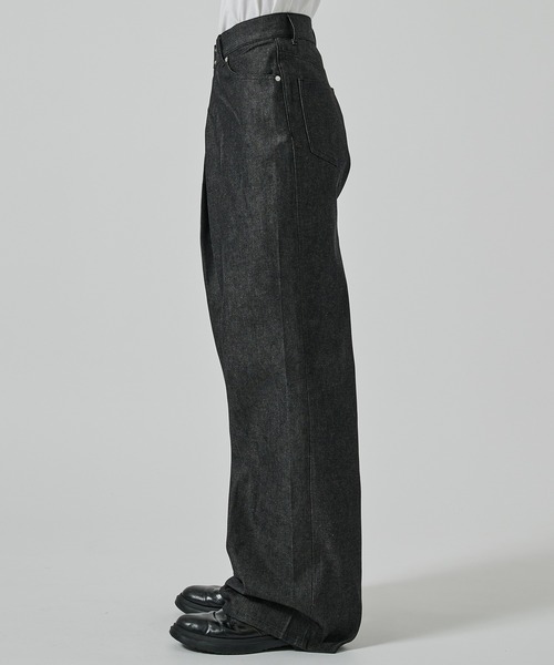 JOHN LAWRENCE SULLIVAN】RIGID DENIM WIDE PANTS（デニムパンツ