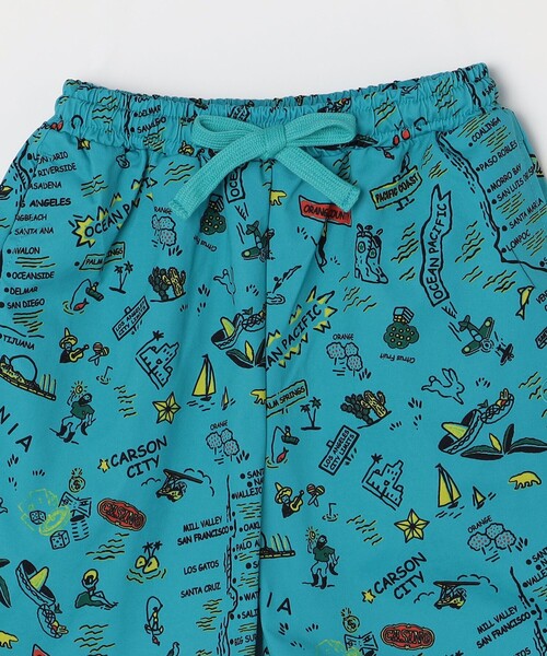 Ocean Pacific（オーシャンパシフィック）の「Ocean Pacific:〈UVカット/吸汗速乾等〉PEARTEX 水陸両用 プリント ショーツ<KIDS>（その他パンツ・キッズ・ブルー・130/140/150）」の4枚目の写真