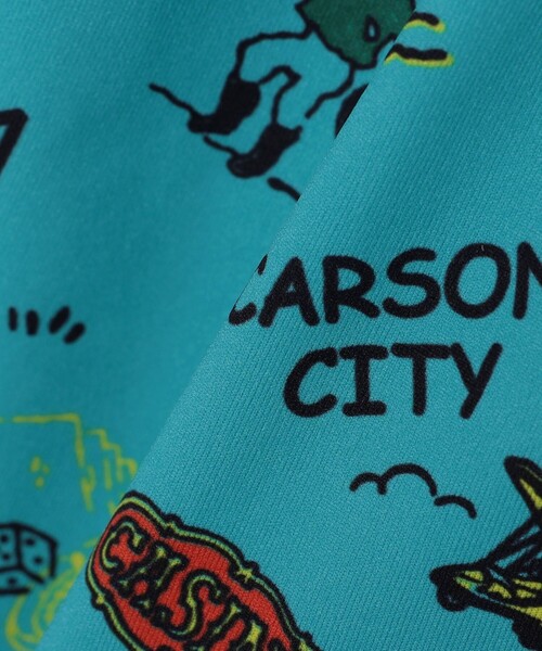 Ocean Pacific（オーシャンパシフィック）の「Ocean Pacific:〈UVカット/吸汗速乾等〉PEARTEX 水陸両用 プリント ショーツ<KIDS>（その他パンツ・キッズ・ブルー・130/140/150）」の9枚目の写真