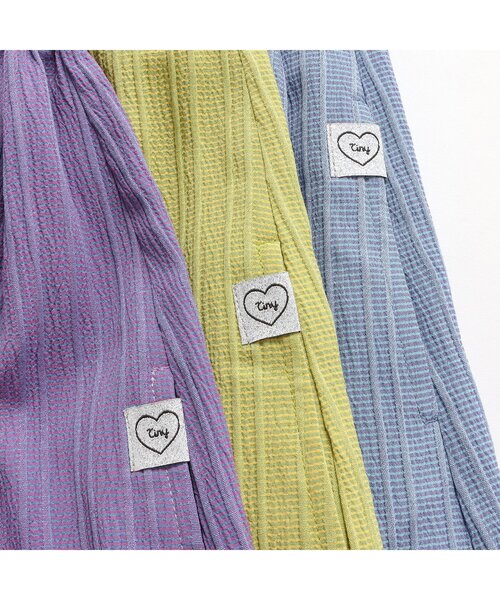 BREEZE（ブリーズ）の「【リンク/ジュニア対応】シャーリングワンピ（ワンピース・キッズ・イエロー/ブルー/サックスブルー・80/90/100/110/120/130/140）」の7枚目の写真