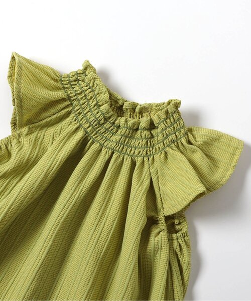 BREEZE（ブリーズ）の「【リンク/ジュニア対応】シャーリングワンピ（ワンピース・キッズ・イエロー/ブルー/サックスブルー・80/90/100/110/120/130/140）」の12枚目の写真