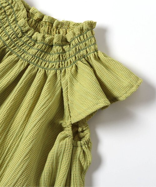 BREEZE（ブリーズ）の「【リンク/ジュニア対応】シャーリングワンピ（ワンピース・キッズ・イエロー/ブルー/サックスブルー・80/90/100/110/120/130/140）」の13枚目の写真