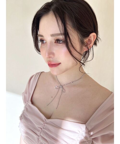 RESEXXY(リゼクシー)の「シャイニーリボンネックレス(ネックレス・レディース・シルバー/ゴールド・FREE)」の3枚目の写真