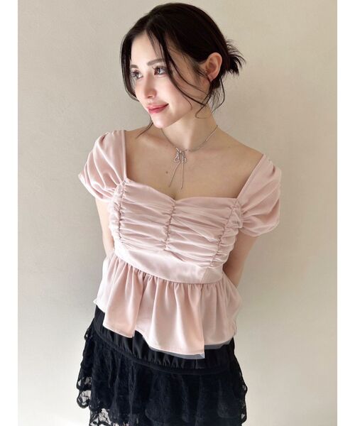 RESEXXY(リゼクシー)の「シャイニーリボンネックレス(ネックレス・レディース・シルバー/ゴールド・FREE)」の5枚目の写真