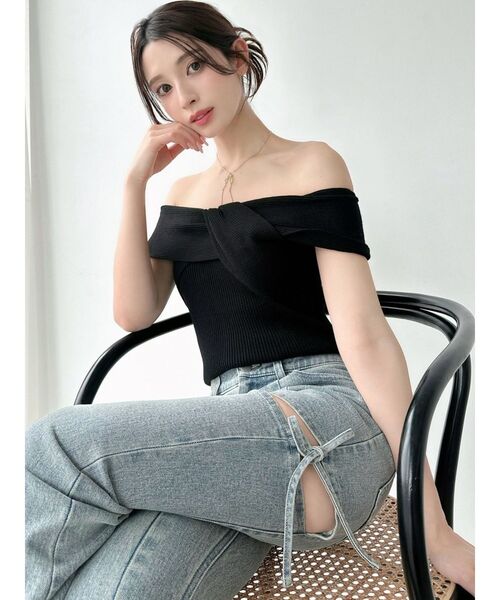 RESEXXY(リゼクシー)の「シャイニーリボンネックレス(ネックレス・レディース・シルバー/ゴールド・FREE)」の8枚目の写真