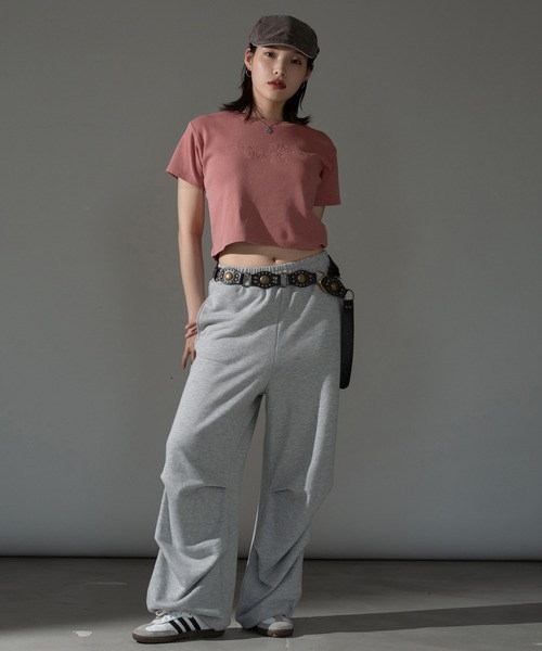 apres jour mignon(アプレジュールミニョン)の「ピグメントリブクロップドTシャツ【ZOZOTOWN限定アイテム】(Tシャツ/カットソー・レディース・ブラック系その他/ブラウン系その他/ブルー/ピンク・X-LARGE/フリー)」の21枚目の写真