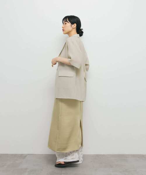 KBF（ケイビーエフ）の「サテンキャミワンピース（ワンピース・レディース・ベージュ/ネイビー/ブラウン・ONE）」の9枚目の写真