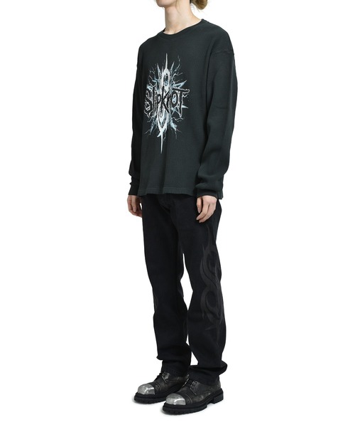 PLEASURES（プレジャー）の「SPIT THERMAL LONG SLEEVE（Tシャツ/カットソー・メンズ・ブラック・X-LARGE/LARGE/MEDIUM/SMALL）」の9枚目の写真