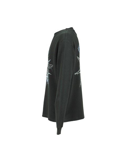 PLEASURES（プレジャー）の「SPIT THERMAL LONG SLEEVE（Tシャツ/カットソー・メンズ・ブラック・X-LARGE/LARGE/MEDIUM/SMALL）」の3枚目の写真