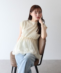 shirring blouse（シャーリングブラウス）（シャツ/ブラウス）｜SENEE