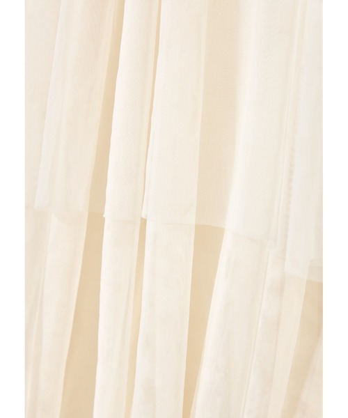 NOTREemor(ノートルエモア)の「balloon silhouette tulle skirt(スカート・レディース・アイボリー/ブラック・FREE)」の14枚目の写真