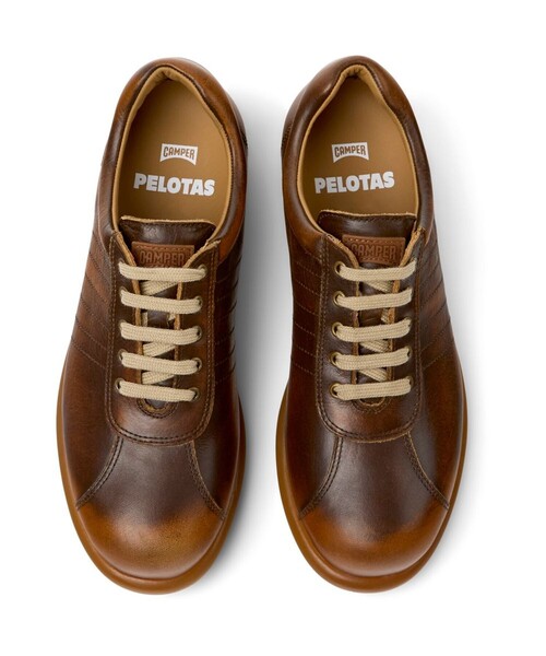 CAMPER（カンペール）の「[カンペール] PELOTAS ARIEL / レザースニーカー（スニーカー・レディース・ダークブラウン・23.5cm/24.0cm/25.0cm/23.0cm）」の4枚目の写真