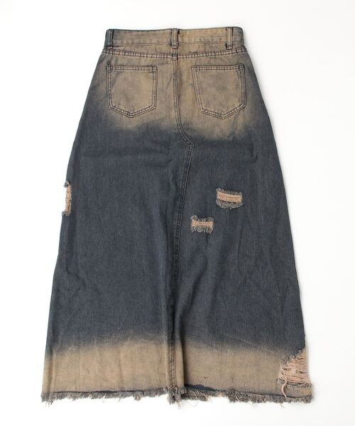Chick(チック)の「Crash Damage Denim Skirt / クラッシュダメージデニムスカート(デニムスカート・レディース・ブルー・M/S)」の20枚目の写真