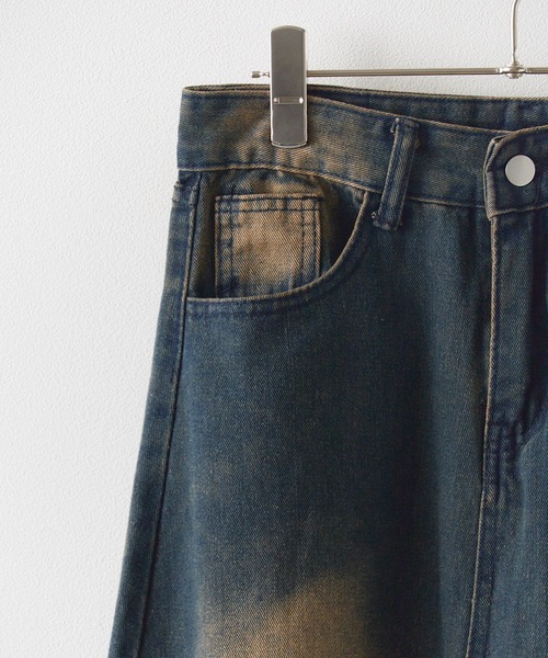 Chick(チック)の「Crash Damage Denim Skirt / クラッシュダメージデニムスカート(デニムスカート・レディース・ブルー・M/S)」の14枚目の写真