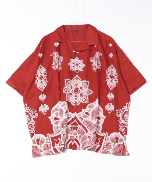 チャイハネ(チャイハネ)の「【チャイハネ】VORRUK アーティットMEN'Sシャツ(シャツ/ブラウス・メンズ・ホワイト/ブルー/ブラック/オレンジ・FREE)」の1枚目の写真