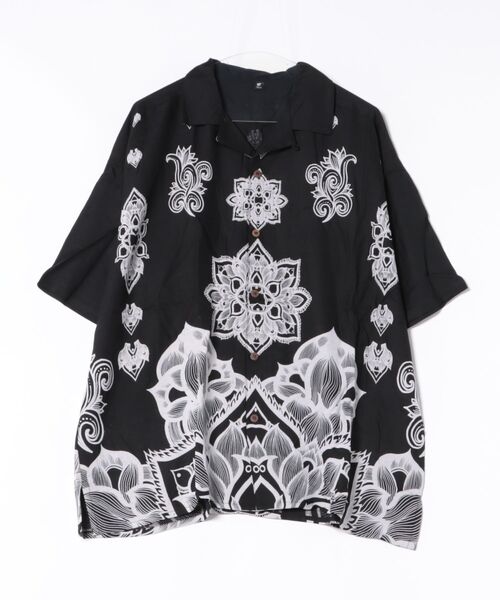 チャイハネ(チャイハネ)の「【チャイハネ】VORRUK アーティットMEN'Sシャツ(シャツ/ブラウス・メンズ・ホワイト/ブルー/ブラック/オレンジ・FREE)」の3枚目の写真