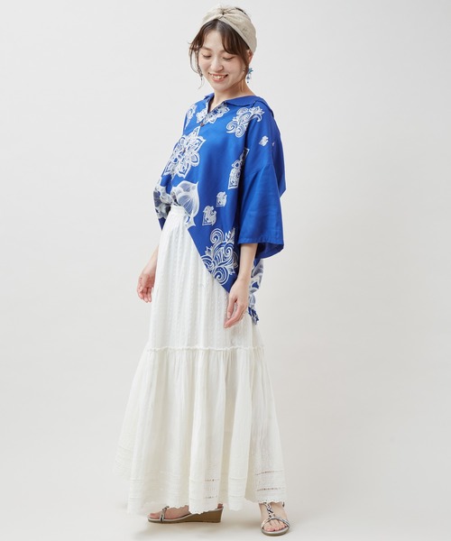 チャイハネ(チャイハネ)の「【チャイハネ】VORRUK アーティットMEN'Sシャツ(シャツ/ブラウス・メンズ・ホワイト/ブルー/ブラック/オレンジ・FREE)」の7枚目の写真