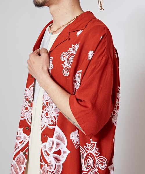 チャイハネ(チャイハネ)の「【チャイハネ】VORRUK アーティットMEN'Sシャツ(シャツ/ブラウス・メンズ・ホワイト/ブルー/ブラック/オレンジ・FREE)」の12枚目の写真