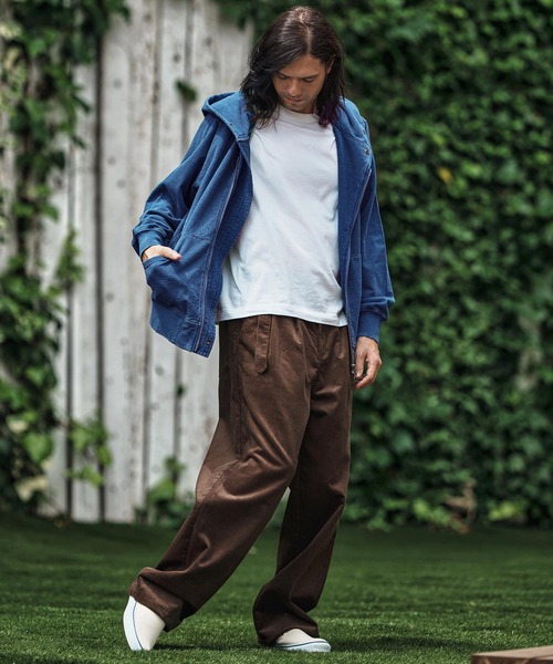 CAMBIO(カンビオ)の「mp13803- Belted Corduroy Two Tuck Wide Pants コーデュロイワイドパンツ(その他パンツ・メンズ・ブラック/ネイビー/ブラウン・S/M/L)」の10枚目の写真